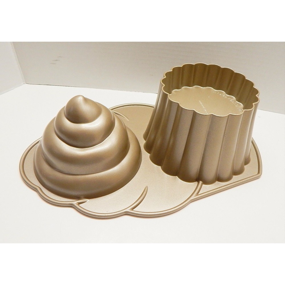 Nordic Ware Heavy Great Cupcake Cake Pan Williams Sonoma 10 Cup Mold Made in USA